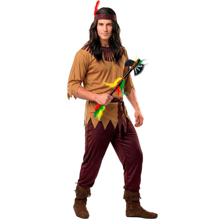 Indianerkostym för herrar - 4 delar