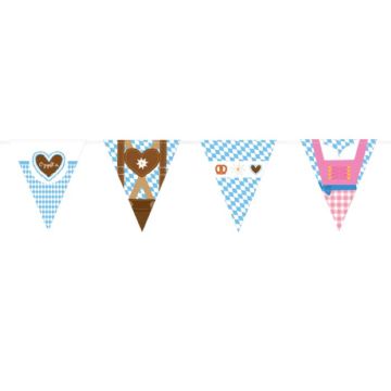 Vimpelgirland med oktoberfestmotiv - 4 m