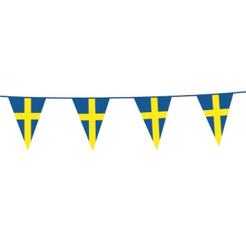 Sveriges flagguirlang - 10 meter