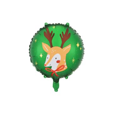 Julgod folieballong ren - Ø45 cm