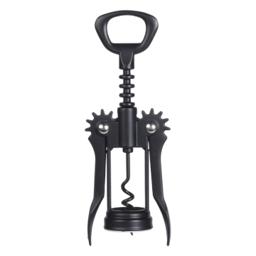 Svart metallkorkskruv m. vingar