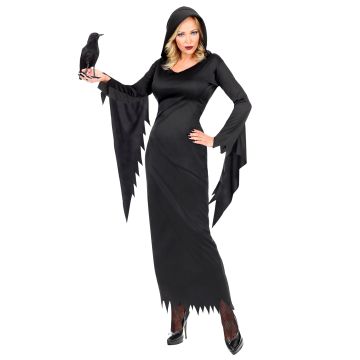 Gothic Queen cap-klänning för damer
