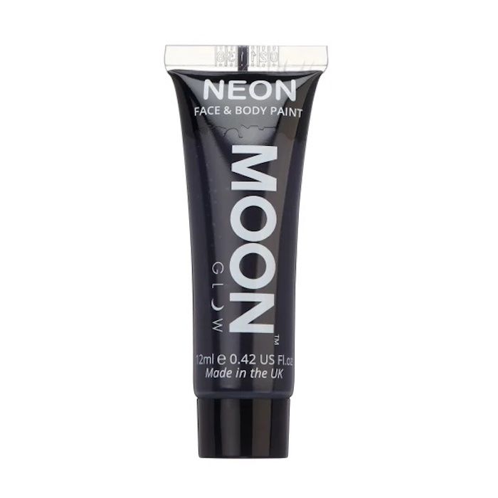 Neon UV Ansikts Och Kroppsmakeup Svart 12 ml Moon Creations