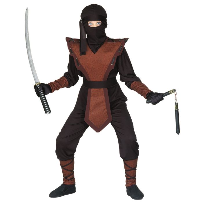 Tufft ninjakostym för pojkar i heldräkt