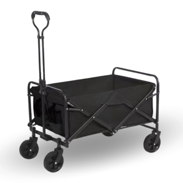 Dragvagn hopfällbar svart 60 kg - 71x47x48 cm