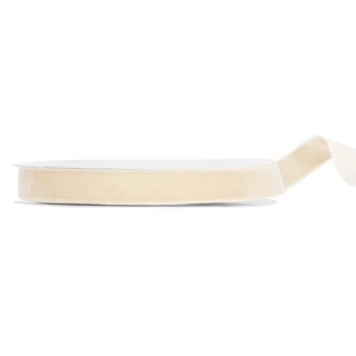Beige velourband 15 mm / 10 m