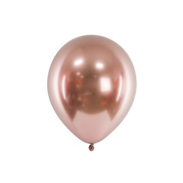Rose Gold Chrome ballonger 10x - 30 cm