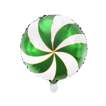 Godis folieballong grön - 35 cm