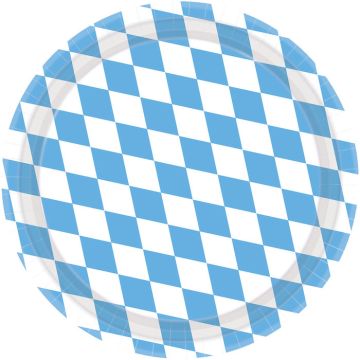 Oktoberfest Papptallrikar 8x - 23 cm