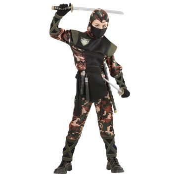 Ninja-soldatkostym för pojkar