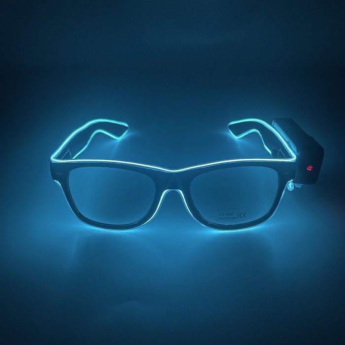 LED-Festglasögon - Transparent 
