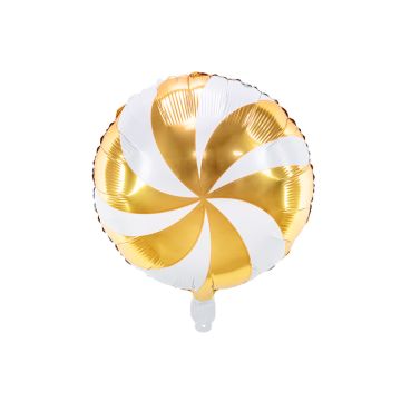 Godis Folieballong Guld - 35 cm