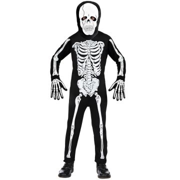 Skelettkostym för pojkar med mask