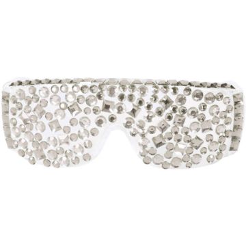 Diamantglasögon Silver transparenta linser