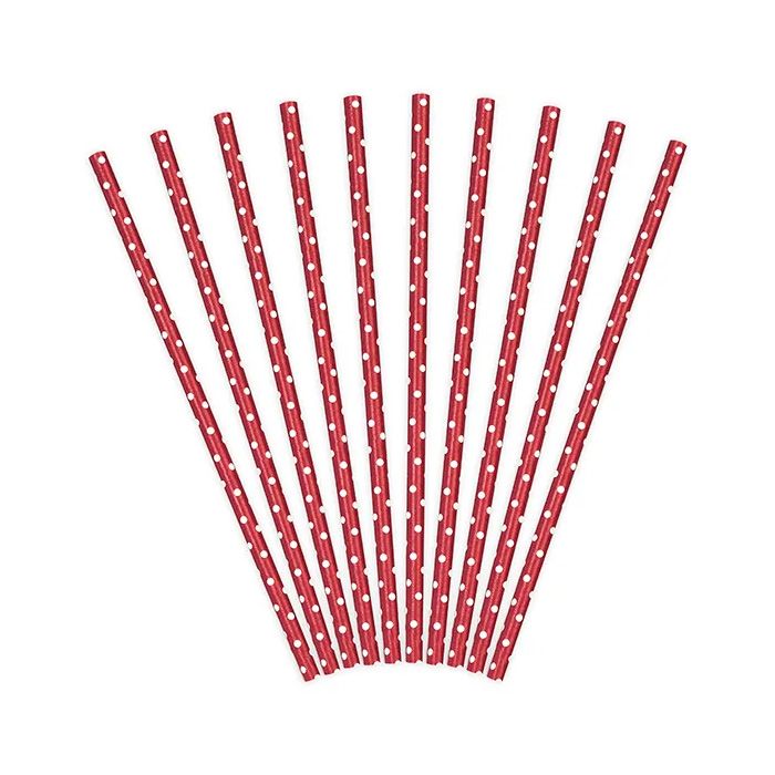 Prickiga sugrör 10x - Papper