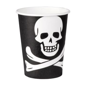 Piratkopp med döskalle 10x - 210 ml