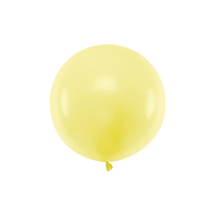 Pastell Gul Ballong - 60 cm 