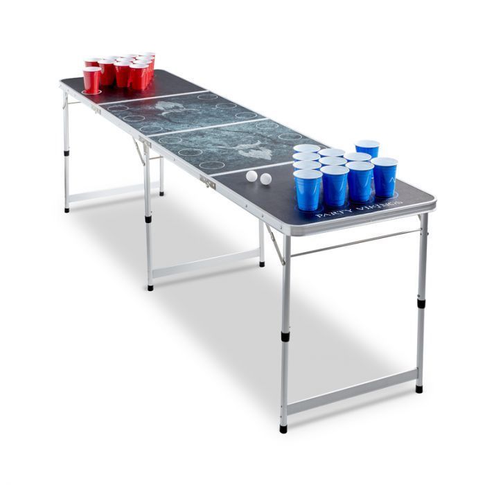 Beer Pong Bord Flip Cup PartyVikings - Officiella mått