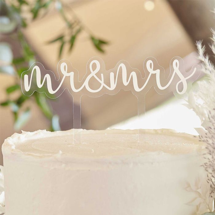 Mr & Mrs Tårtdekoration 