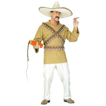 Mexikanare bandit kostym - 5 delar