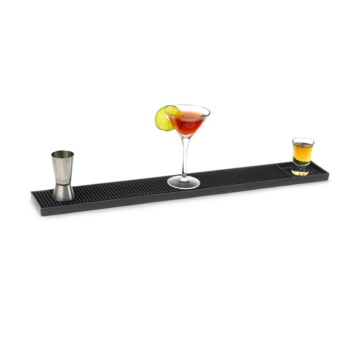 Barmatta svart PVC - 60x10x1 cm