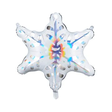 Holografisk Snöflinga Folieballong - 64 x 66 cm