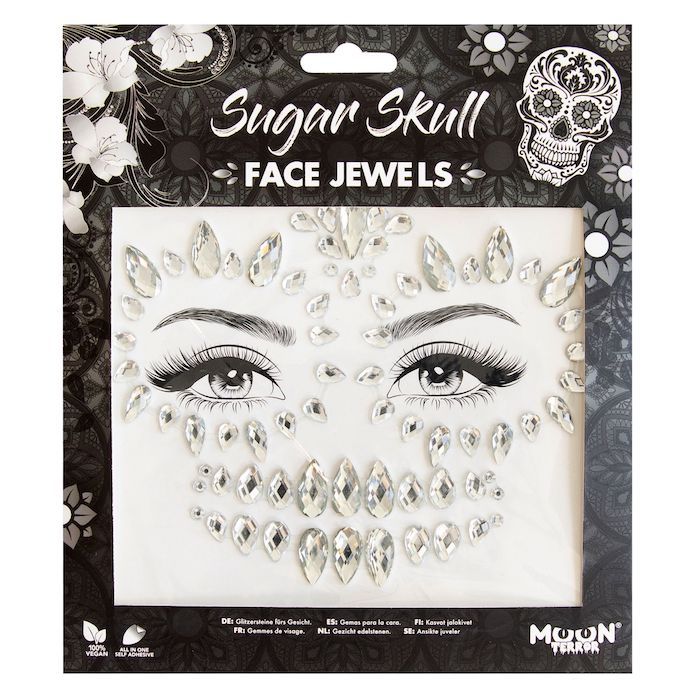 Ansiktssmycken sugar skull