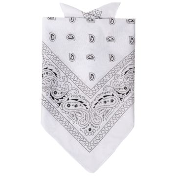 Bandana med traditionellt mönster vit - onesize
