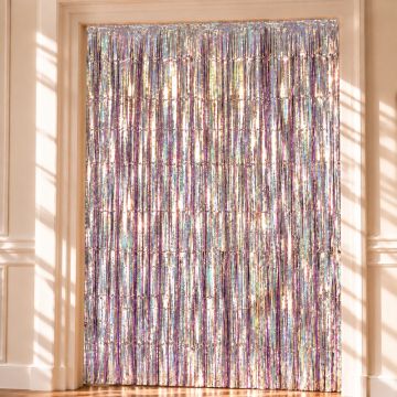 Holografiskt Glitterdraperi - 100 x 240 cm