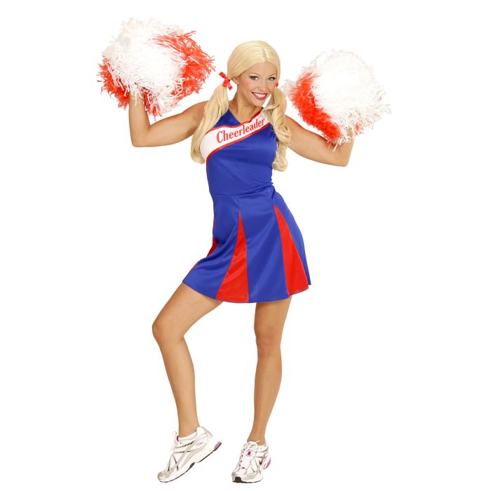 Blå cheerleaderkjol för damer