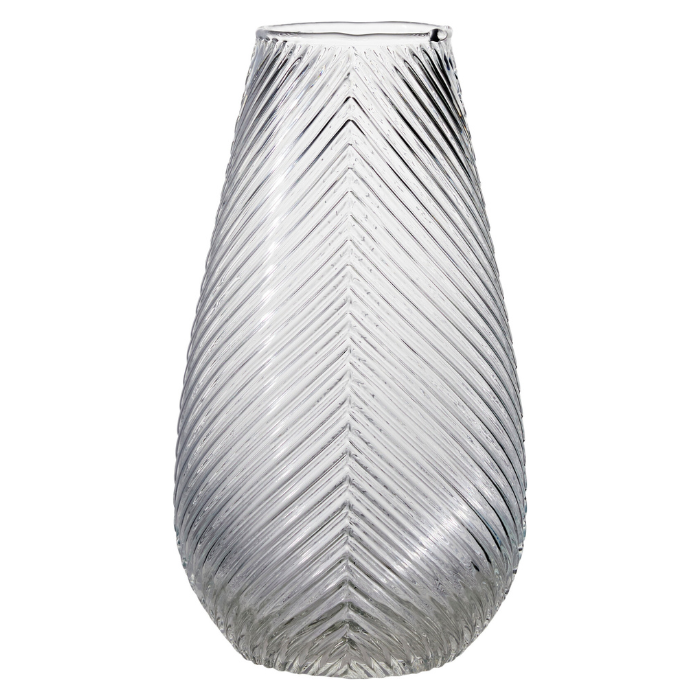 Stilren transparent glasvas 140x260 mm 