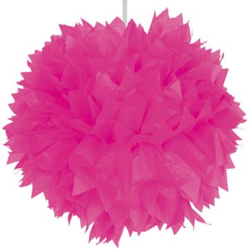 Rosa pompom - 30 cm