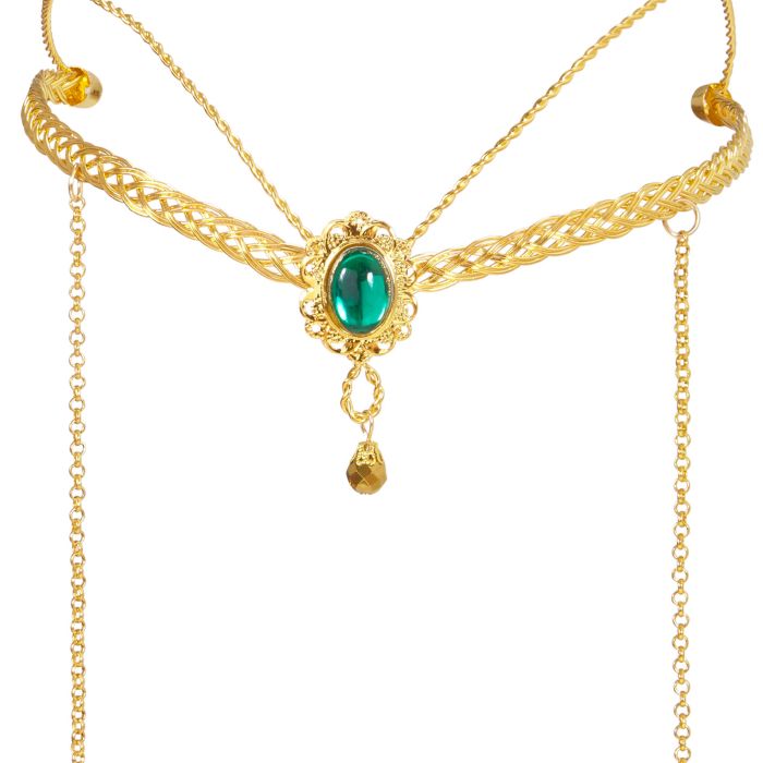 Fantasy alv diadem hårband guld - onesize