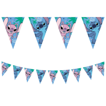 Stitch® och Angel flaggirlander - 180 cm