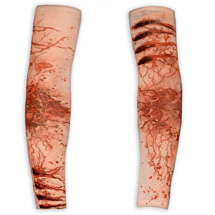 Realistiska blodiga armsleeves sår & fläningar