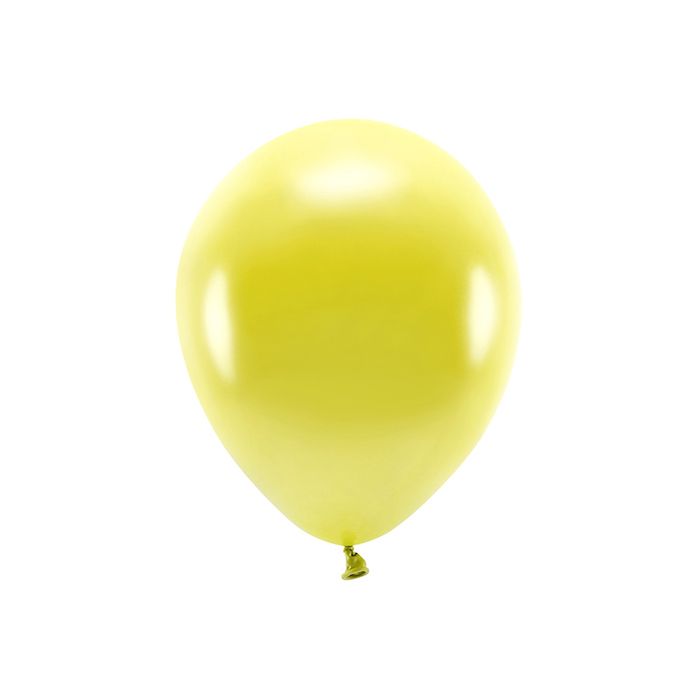 Metallic Gula Ballonger 10x - 30 cm 