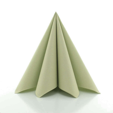 Lyx servetter olivgrön 12x - 40x40 cm