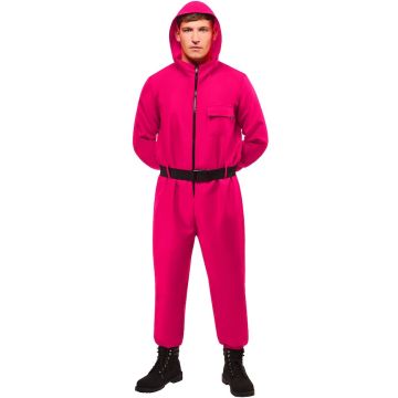 Squid Game® Vakt Kostym Rosa