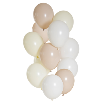 Nude nyanser ballongbukett 12x - 33 cm