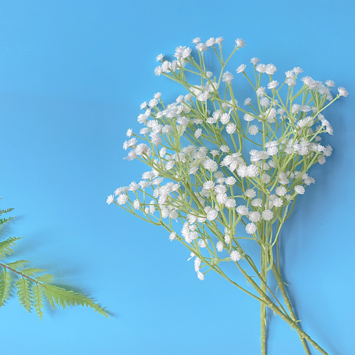 Konstgjorda blommor brudslöja vit - 63 cm