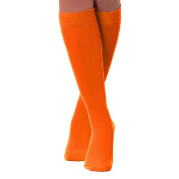 Knästrumpor till kvinnor one-size neon orange