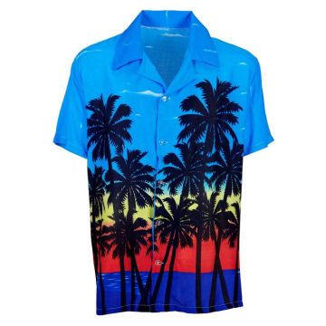 Hawaii Beach Skjorta med Palmer