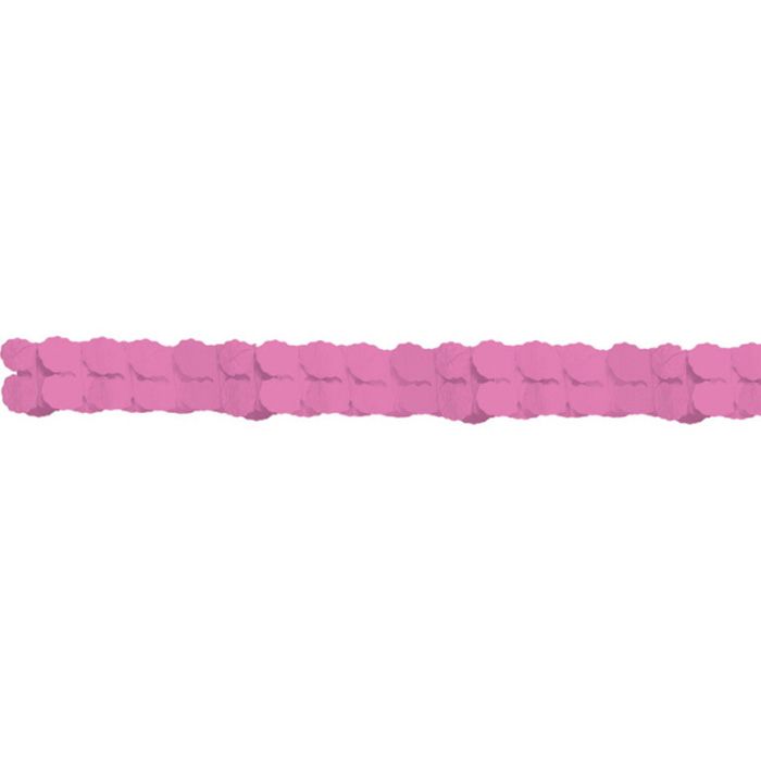 Rosa Pappersgirland - 3,65 meter