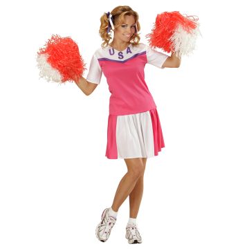 USA cheerleader kostym för damer