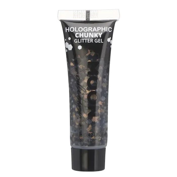 Holografisk Chunky Glitter Gel Svart 12 ml Moon Creations