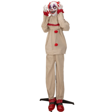 Skrämmande clown med ljud & ljus - 161 cm