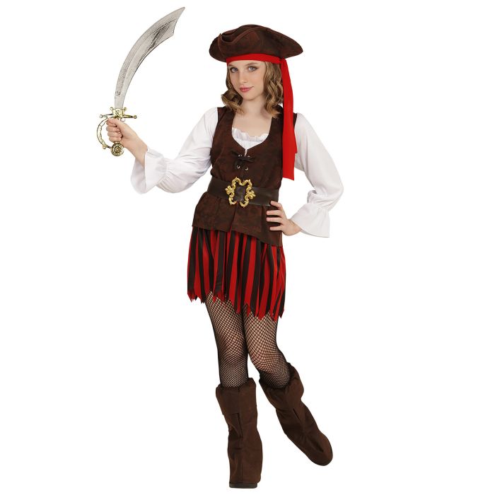 Karibisk piratkostym till tjejer