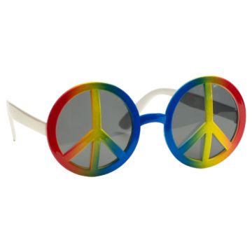 Hippie peace flerfärgade solglasögon