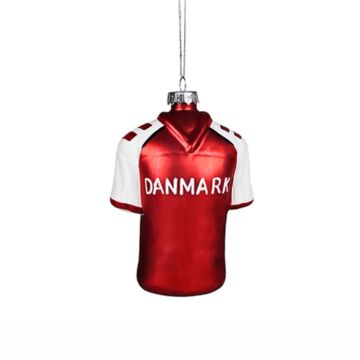 Danmark fotboll t-shirt för upphängning i röd Det Gamla Apoteket