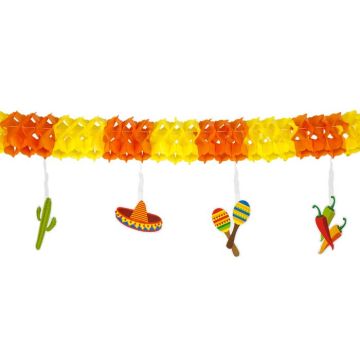 Mexikansk pappermunk orange och gul - 4 m